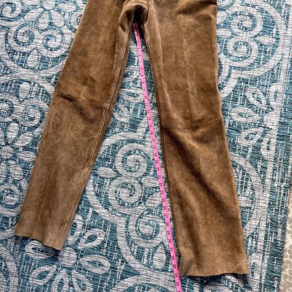 Polo by Ralph Lauren Hunter Brown Genuine Suede Leather Pants - Size 30 - Picture 14 of 14